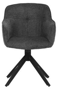Jedálenská a konferenčná stolička, poťah tmavo šedá látka (a-533 tmavo šedá)