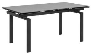 Jedálenský stôl rozkladací Neema 160/240 cm čierne sklo