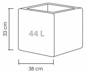 Scheurich Kvetináč Cube (Ø 40 cm, žula/čierna) (100349931)
