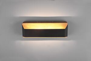 Trio 224819132 LED nástenné svietidlo Arino 1x13,5W | 1500lm | 3000K - 3 fázové stmievanie, drevo, čierna