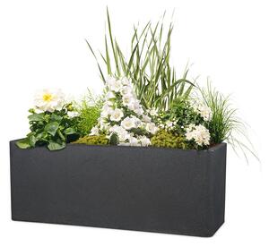 Scheurich Dlhý kvetináč Cube Box (60 cm, žula/čierna) (100349940)