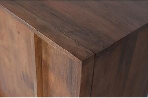 Hnedá komoda z mangového dreva WOOOD Forrest, šírka 160 cm