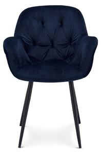Dizajnová jedálenská stolička Aeacus, modrá