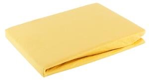 JERSEY PRESTIERADLO 90X200 CM, VÝŠKA 25 CM HORČICOVÉ