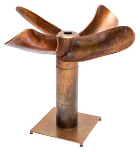 Dizajnový jedálenský stôl Propeller 94 cm medený