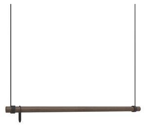 Hnedý nástenný stojan na oblečenie z dubového dreva 110x200x4 cm Swing L – LIND DNA