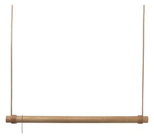 Nástenný stojan na oblečenie z dubového dreva v prírodnej farbe 110x200x4 cm Swing L – LIND DNA