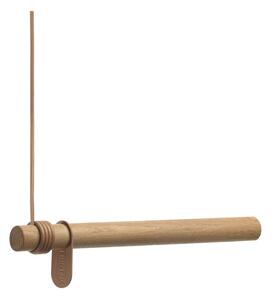 Nástenný vešiak z dubového dreva v prírodnej farbe 50 cm Swing – LIND DNA