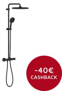 GROHE Vitalio Comfort 250 - Sprchový systém s termostatom na stenu, čierna matná 266962431