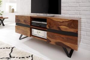 Dizajnový TV stolík Argentinas 160 cm sheesham