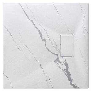 Besco Štvorcová sprchová vanička z SMC kompozitu VEXO MARBLE SQ 80x80 (90x90) BESCO-Rozmery: 80x80