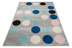 Modro-sivý bodkovaný koberec Royal Rozmer: 200x290 cm