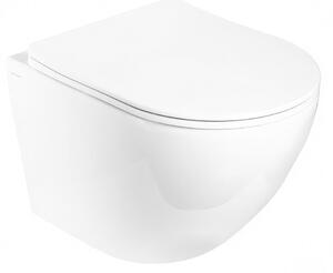 Hydroland Závesná WC misa so SoftClose sedadlom AGAT Tornádo, biela