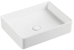 Hydroland Keramické umývadlo na dosku Hera 47x36 cm, biele