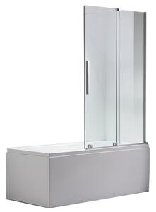 BPS-koupelny Dvojdielna vaňová zástena ASTRA CH PR 85x150 chróm