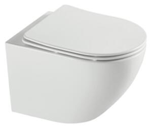 Hydroland Závesná WC misa so SoftClose sedadlom Karat Tornado, biela