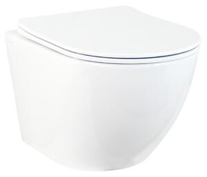Hydroland Závesná WC misa so SoftClose sedadlom Karat, biela