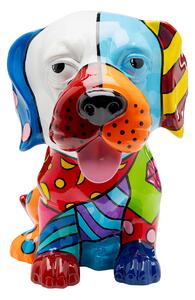 Dog Patchwork dekorácia viacfarebná