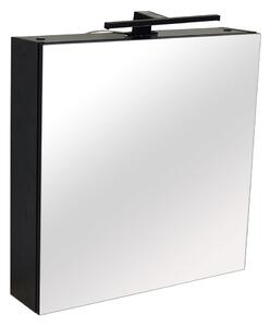 Comodo Zrkadlová skrinka Amata B 60 ZS LED-B s osvetlením Any LED 30 B, čierna