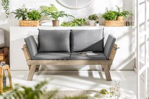 Záhradná lavica Mutual 152 cm sivá akácia