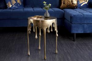 Dizajnový konferenčný stolík Gwendolyn 51 cm zlatý