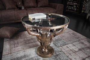 Dizajnový konferenčný stolík Randal 56 cm bronzový