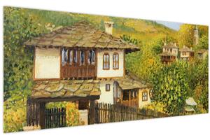 Obraz - Chalúpky v lete (120x50 cm)
