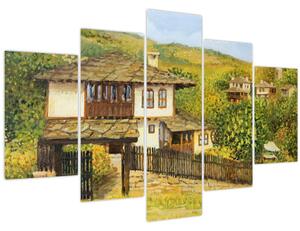 Obraz - Chalúpky v lete (150x105 cm)