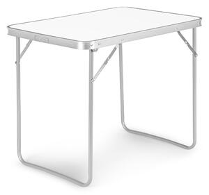 Turistický/ piknikový skladací stôl, 70x50cm, biely