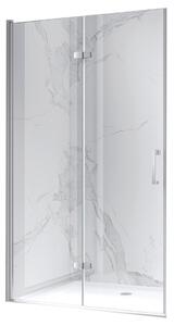 BPS-koupelny Zalamovacie otočné sprchové dvere ZES KZ21D 100 chrom/transparent pre inštaláciu do niky - bez vaničky