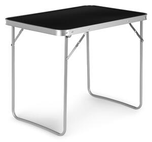Turistický/ piknikový skladací stôl, 70x50cm, čierny