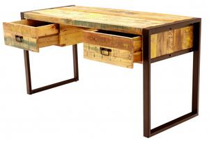 Písací stôl 160x76x70 Retro recyklované mango Old spice