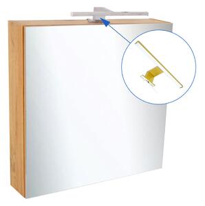 Comodo Zrkadlová skrinka Ideal OW 60 ZS LED-G s osvetlením Any LED 30 G, zlatá