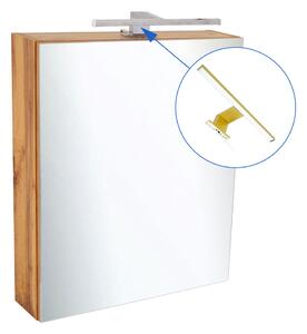 Comodo Zrkadlová skrinka Ideal OW 50 ZS LED-G s osvetlením Any LED 30 G, zlatá