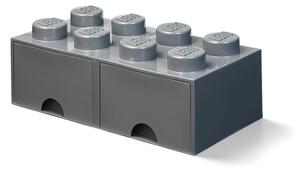 Detský tmavosivý úložný box s 2 zásuvkami LEGO®