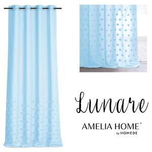 Záclona AmeliaHome Lunare II svetlo modrá