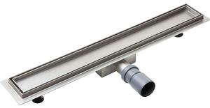 Laveo Sprchový odtokový žľab Plado 50 cm - COV_250D, nerez kartáčovaná