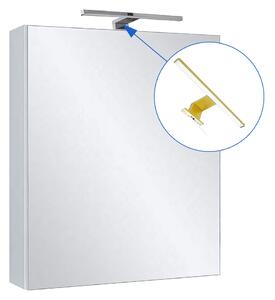 Comodo Zrkadlová skrinka Ticino 50 ZS LED-G s osvetlením Any LED 30 G, zlatá