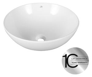 Laveo Umývadlo na dosku Sabi ø40 cm - VUS_6240, keramika, biele