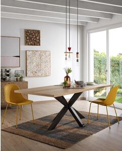 Jedálenský stôl v dekore dubového dreva Kave Home, 200 x 100 cm