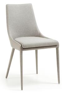Sivá jedálenská stolička Kave Home Fabric
