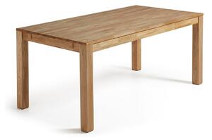 Jedálenský rozkladací stôl z dubového dreva Kave Home, 180 x 90 cm