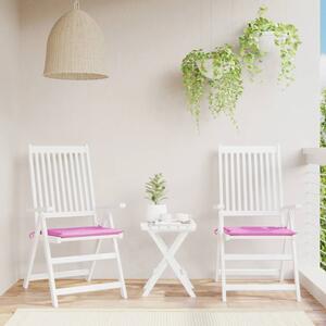 Podložky na záhradné stoličky 2 ks ružové 40x40x3 cm látka