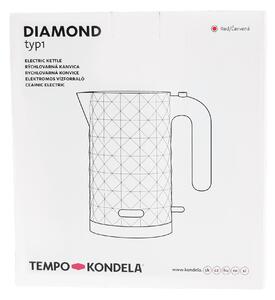 TEMPO-KONDELA DIAMOND TYP 1, rýchlovarná kanvica, červená, 1,7 l