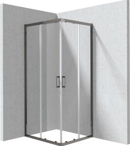 Deante Obdĺžnikový sprchovací kút Funkia 80x90 cm - KYC D089P, titán - bez vaničky