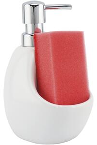Kuchinox Dávkovač mydla MINI s priehradkou - AMP_005M, biela/chróm