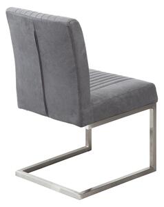 Konzolová stolička Boss vintage sivá