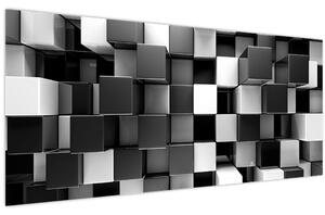 Obraz - Kocky (120x50 cm)