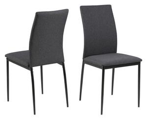 Dizajnová jedálenská stolička Midena, sivá