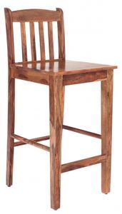 Barová stolička s priečkami indický masív palisander
